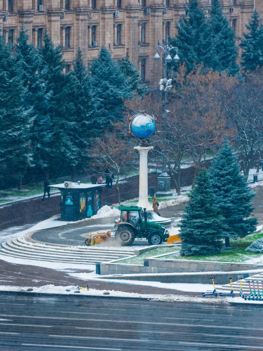 У Києві випав сніг