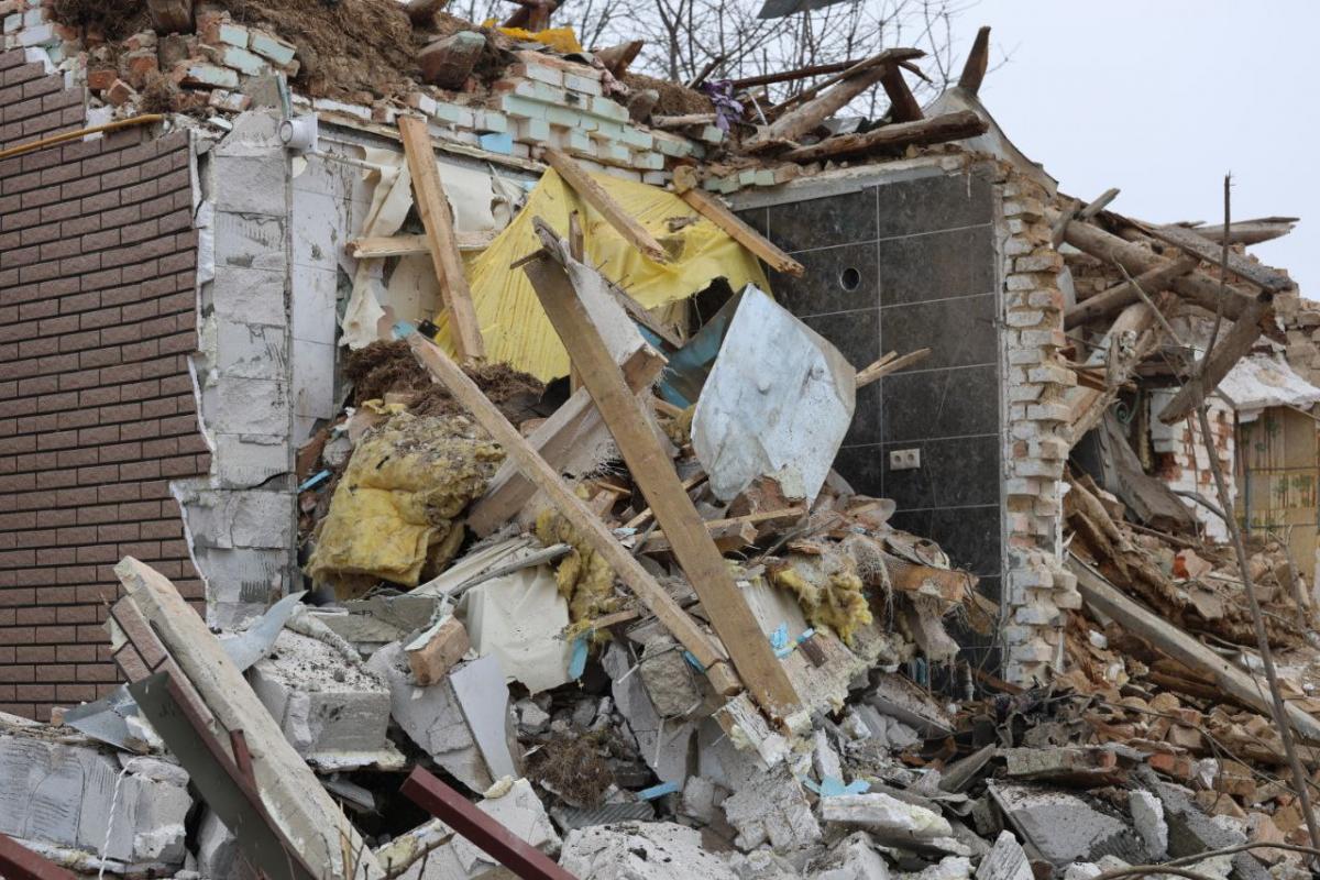 Последствия российского удара по Умани 26 декабря