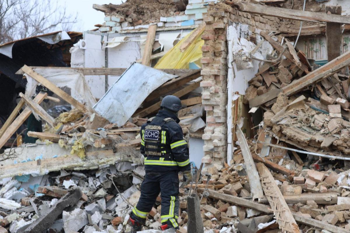 Последствия российского удара по Умани 26 декабря