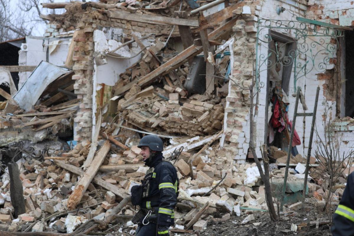 Последствия российского удара по Умани 26 декабря