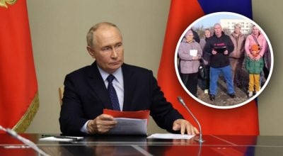 Путин, протест в Мариуполе