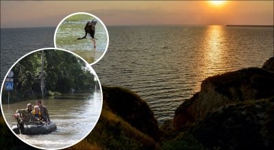 Узбережжя, лелека, вода Узбережжя, лелека, вода