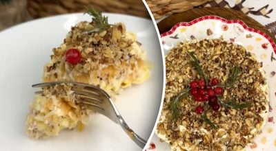 салат с курицей и яблоками салат с курицей и яблоками