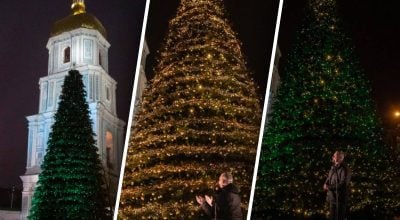 У центрі Києва відкрили головну ялинку країни: який вона має вигляд