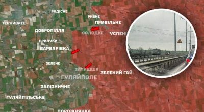 Гуляйполе, колона техники РФ Гуляйполе, колона техники РФ