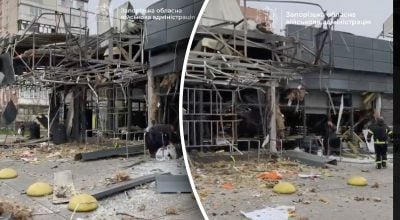 Разбит супермаркет и горят автомобили: РФ массированно атакует Запорожье