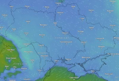 Прогноз погоди в Україні на 25 грудня / фото: Windy Прогноз погоди в Україні на 25 грудня / фото: Windy
