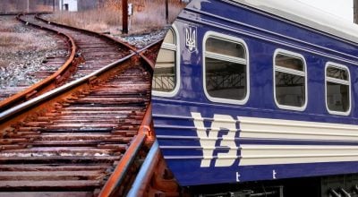 У Житомирській області вантажний поїзд зійшов з рейок в результаті детонації, ймовірно, 