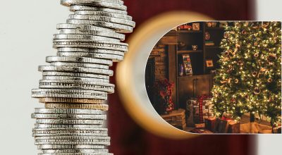 монеты, рождество 