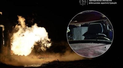 Росіяни атакували Запоріжжя: виникла масштабна пожежа, є постраждала