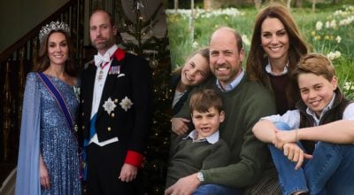 Принц Уильям и Кейт Миддлтон с детьми