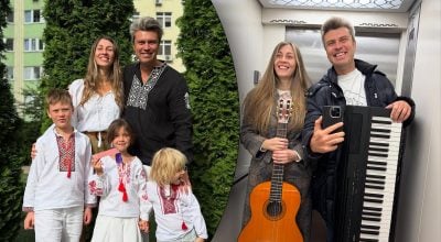 Євген Хмара з родиною Євген Хмара з родиною