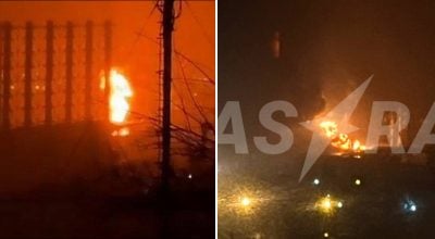 Дрони атакували Туапсе: є "прильоти" в причал і НПЗ, спалахнула пожежа