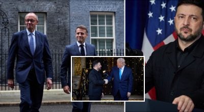 Зеленський, Трамп, європейські лідери 