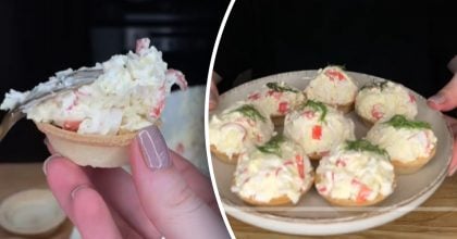 Смачна закуска на Новий рік за 7 хвилин: рецепт тарталеток з крабовими паличками