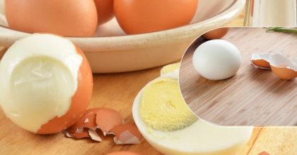 Как почистить варенные яйца за 5 секунд: очень простой, но действенный метод