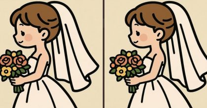 Тест на IQ: знайдіть 3 відмінності на картинці нареченої з квітами за 45 секунд