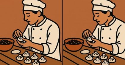 Тест на IQ: знайдіть 3 відмінності на картинці шеф-кухаря за 31 секунду