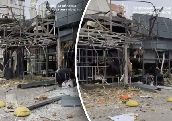 Разбит супермаркет и горят автомобили: РФ массированно атакует Запорожье