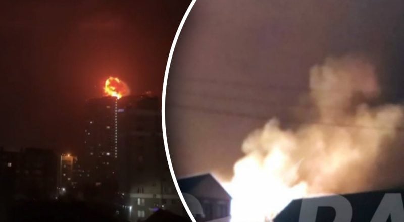 Люди вскрикивали от взрывов, а небо затянуло красным огнем: РФ атаковали дроны