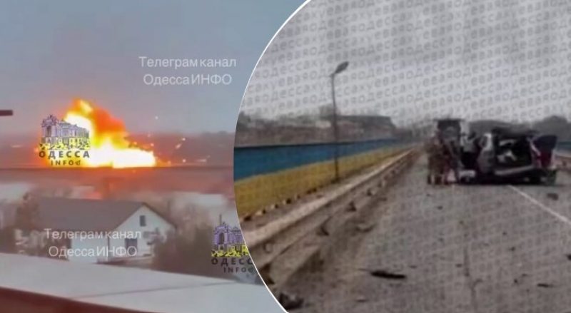 Потужний вибух просто на мосту, є загибла, поранені діти: росіяни атакували Одеську область