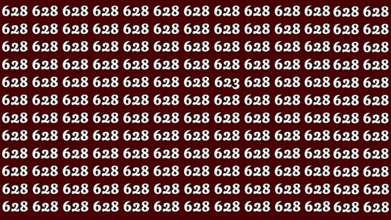 Головоломка для супер сообразительных: найдите число 623 всего за 32 секунды