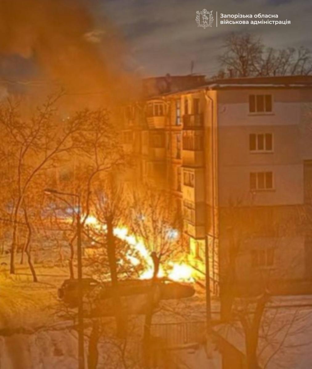 Наслідки ворожої атаки по Запоріжжю