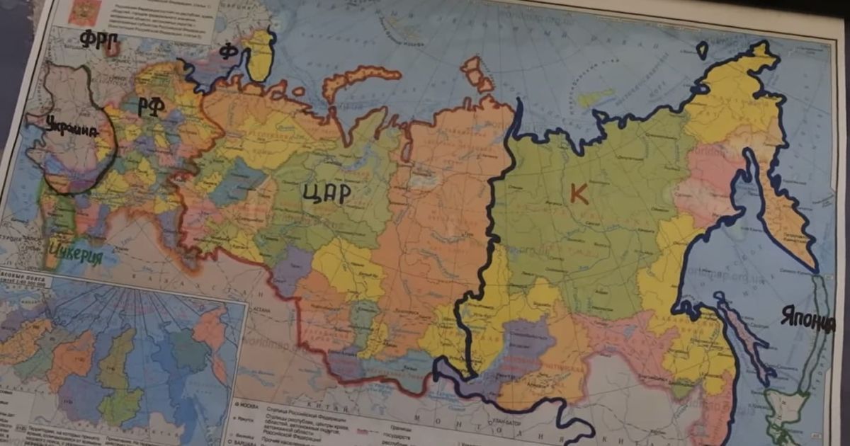 Карта росії в кабінеті Буданова