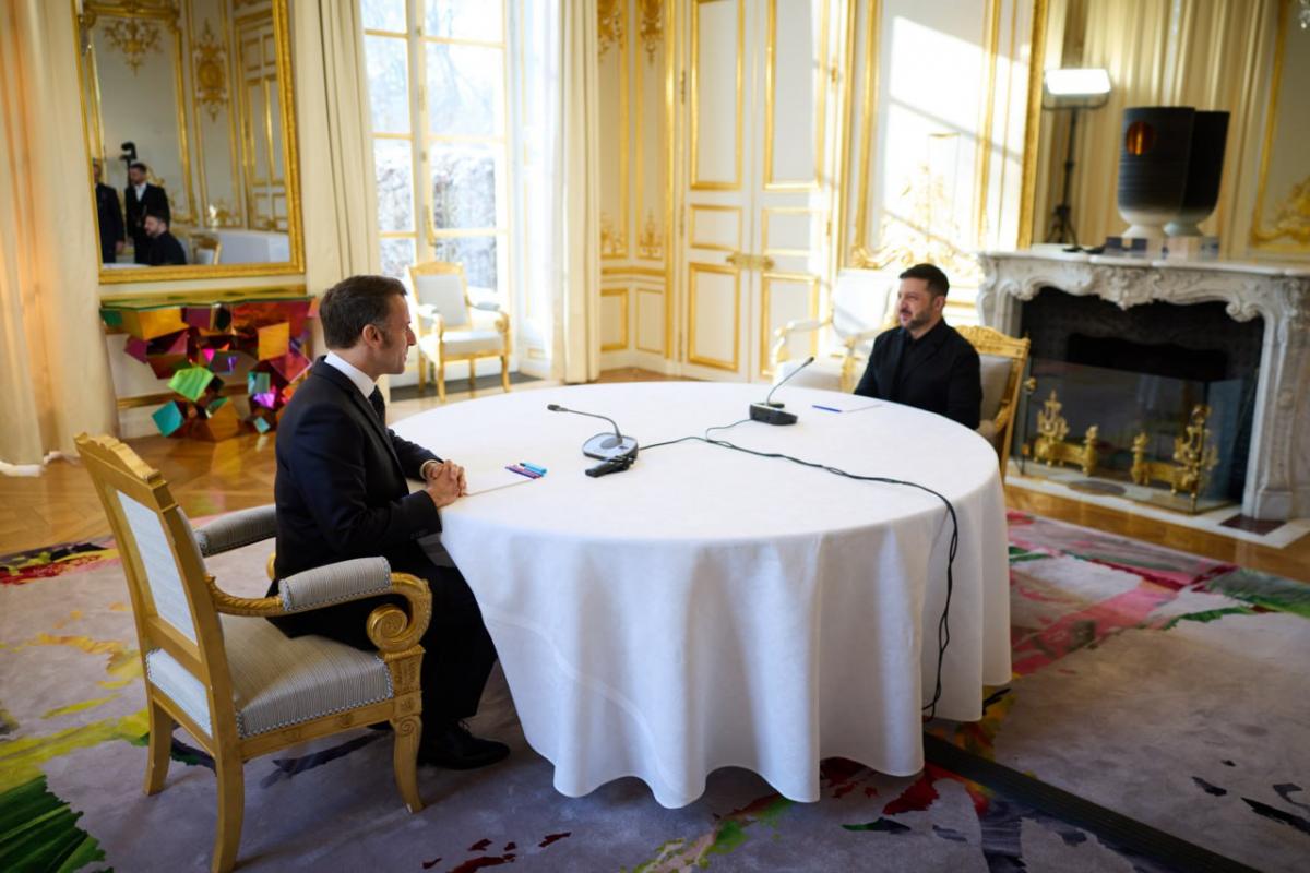 Зустріч Зеленського з Макроном в Парижі 6 січня