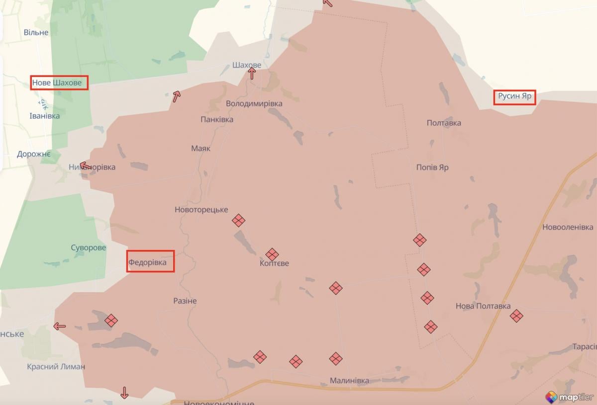 Просування росіян на Донбасі Просування росіян на Донбасі