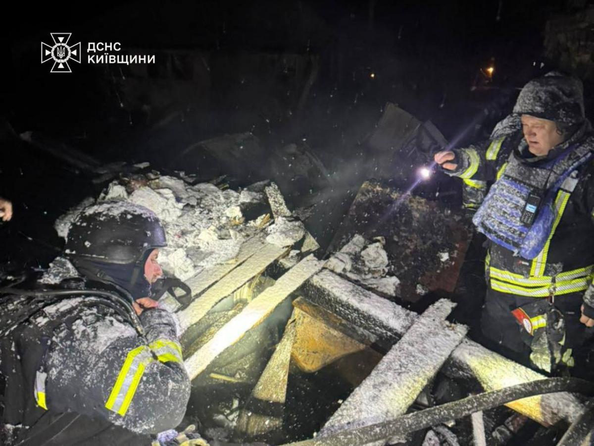 Атака РФ на Киевщину 9 янаря 2026