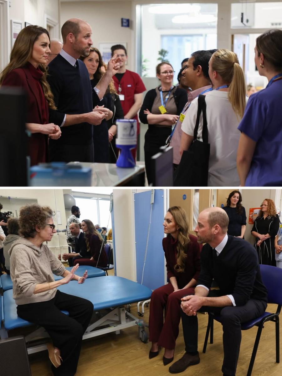 Принц Уильям и Кейт Миддлтон в больнице