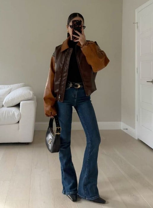 Джинсы клеш