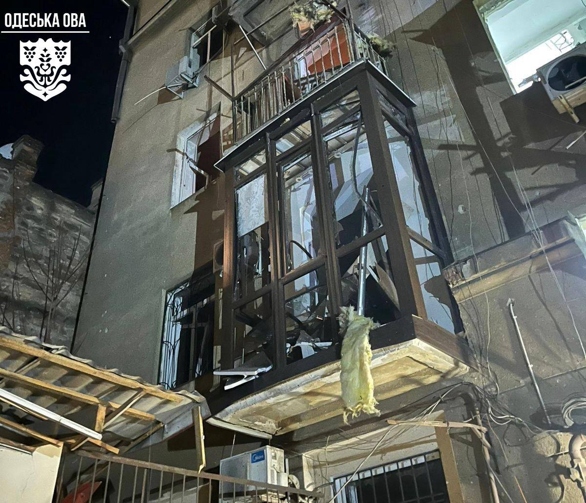 Последствия атаки РФ на Одесскую область 13 января