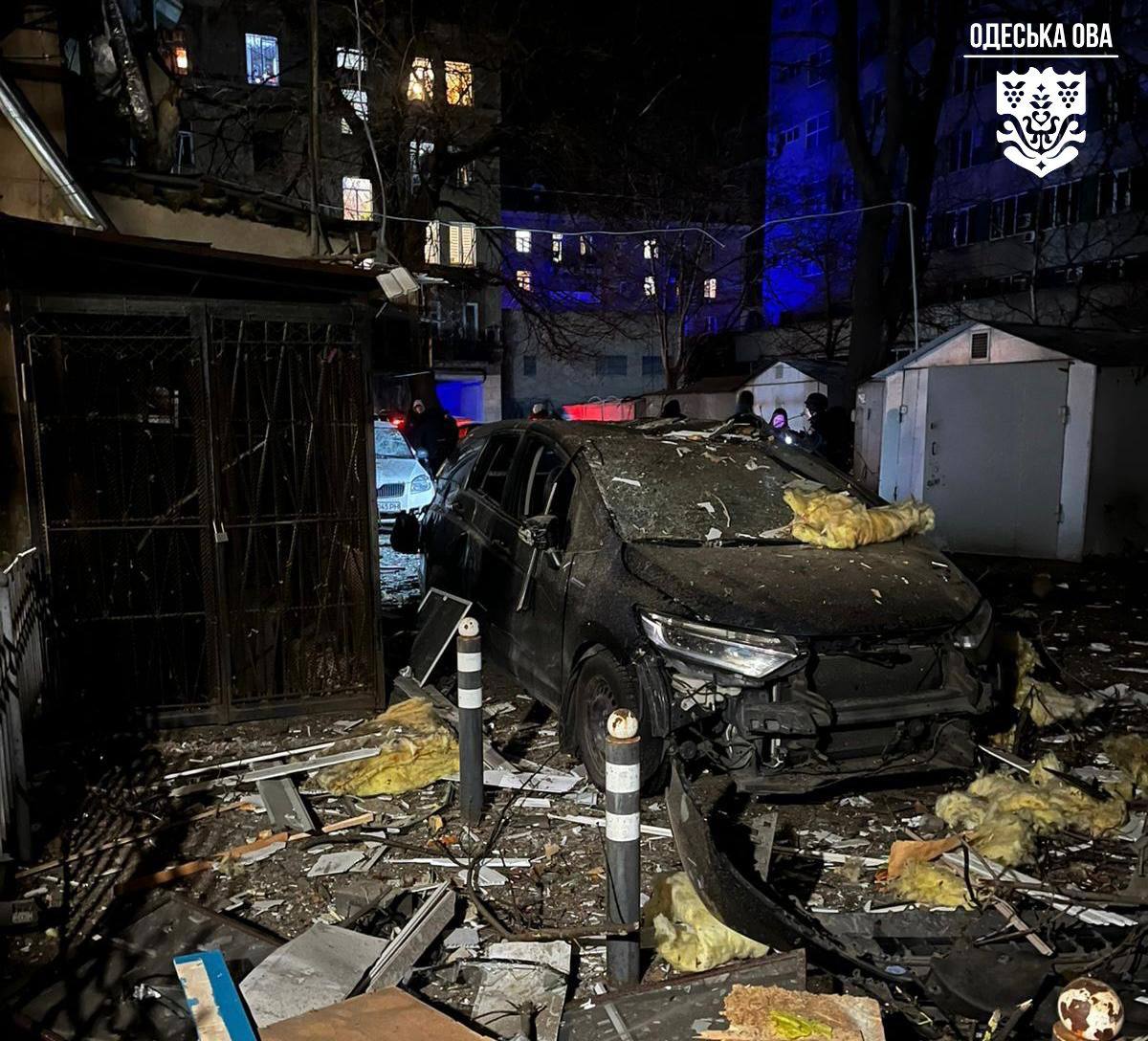 Последствия атаки РФ на Одесскую область 13 января