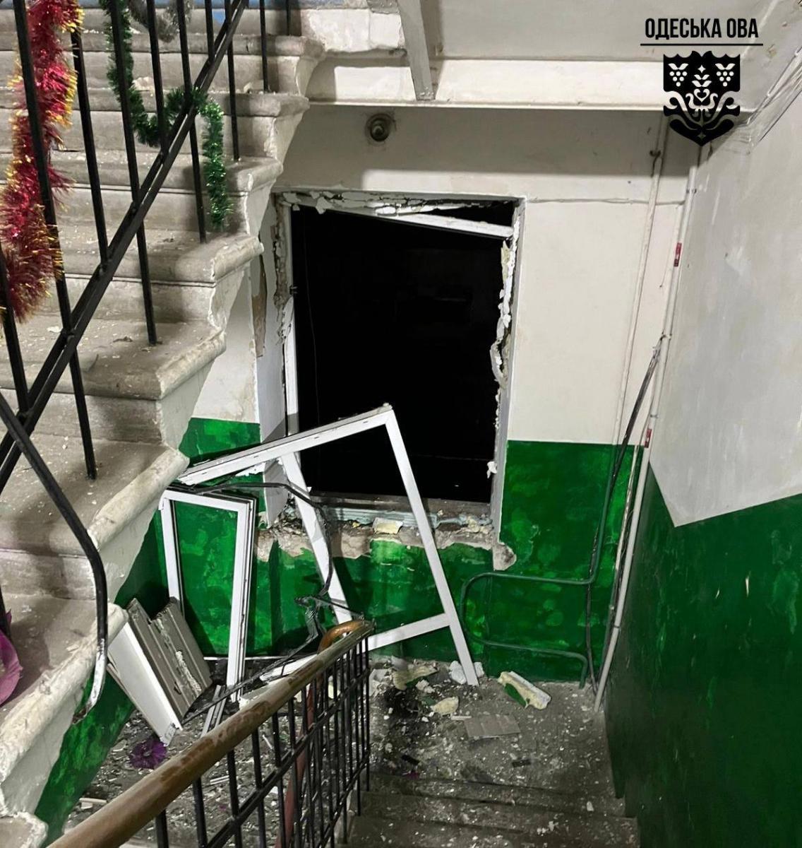 Последствия атаки РФ на Одесскую область 13 января