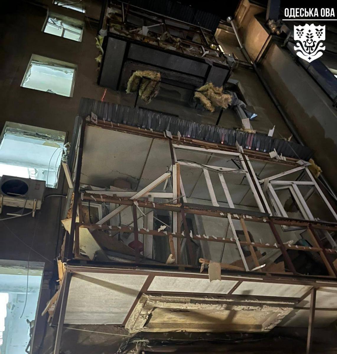 Последствия атаки РФ на Одесскую область 13 января