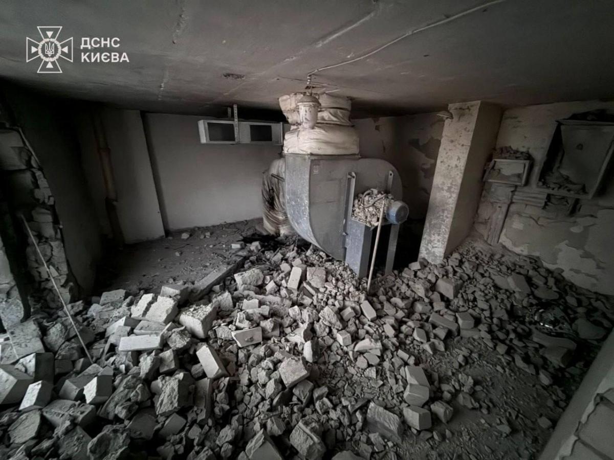 Последствия атаки на Киев утром 15 января 2026