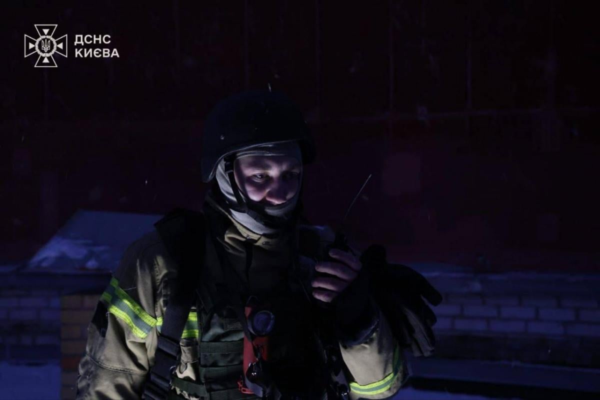 Последствия атаки на Киев утром 15 января 2026