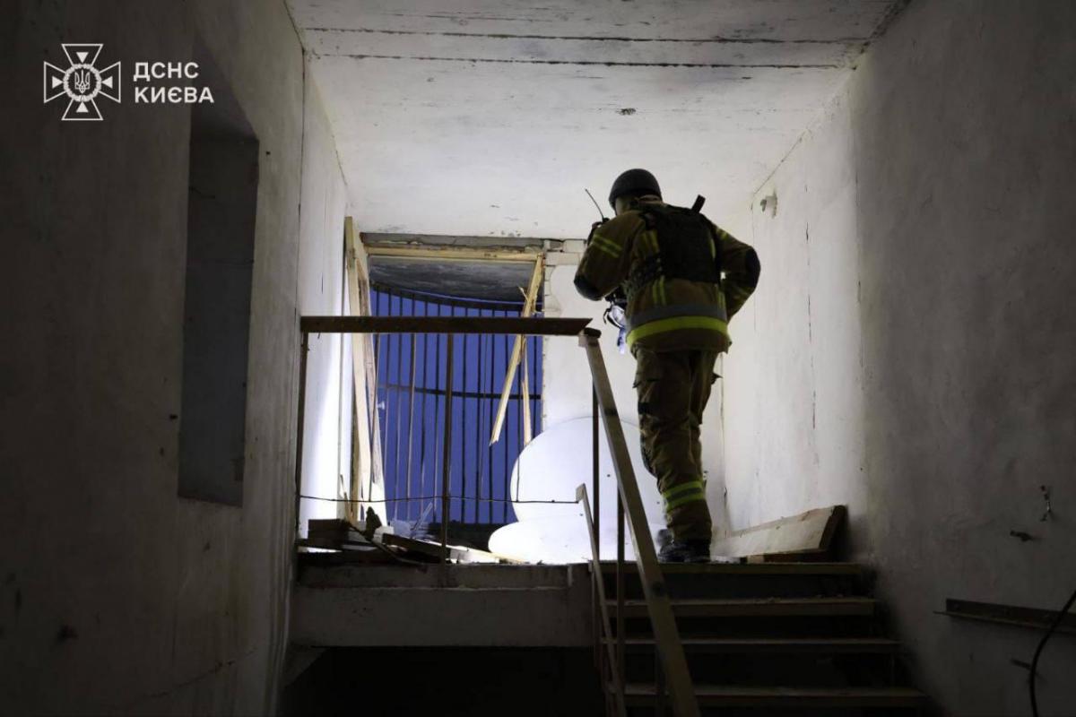 Последствия атаки на Киев утром 15 января 2026