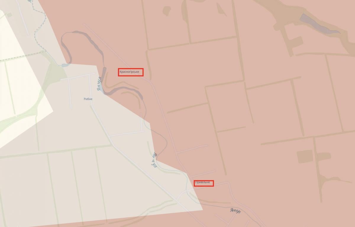 Красногорское на карте 