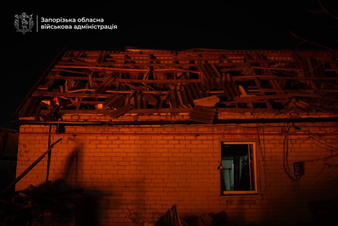 Наслідки удару дронів РФ по Запоріжжю 20 січня