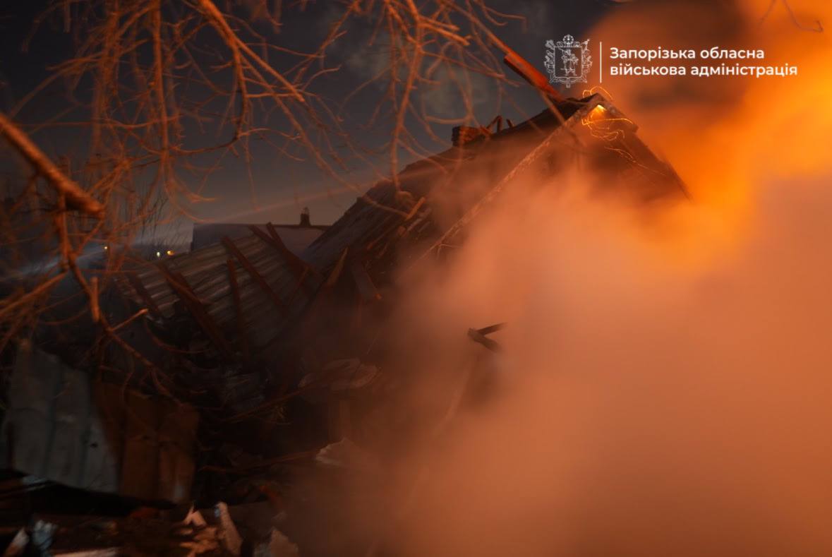 Наслідки удару дронів РФ по Запоріжжю 20 січня