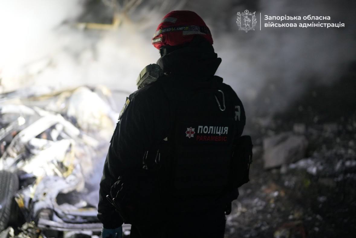 Наслідки удару дронів РФ по Запоріжжю 20 січня