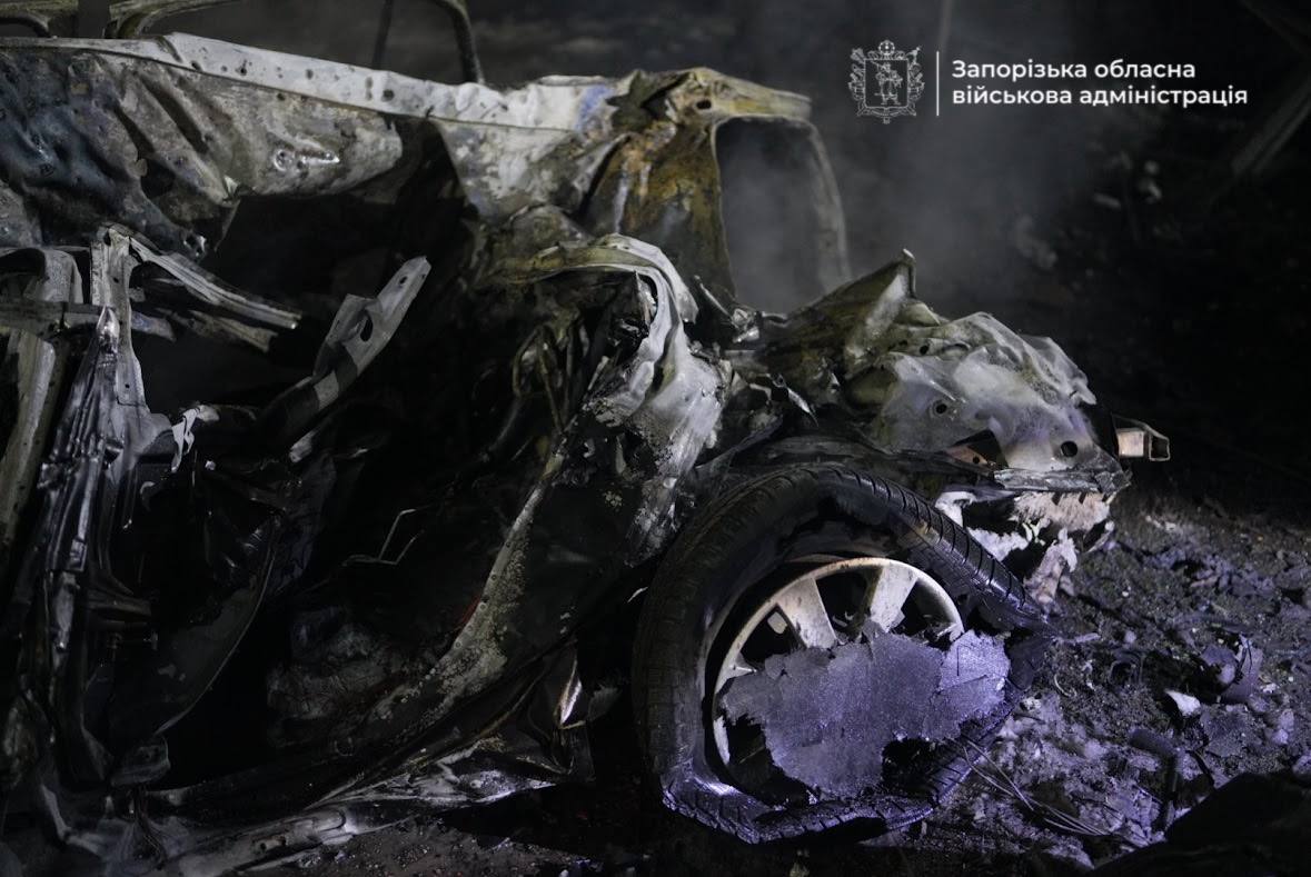 Наслідки удару дронів РФ по Запоріжжю 20 січня