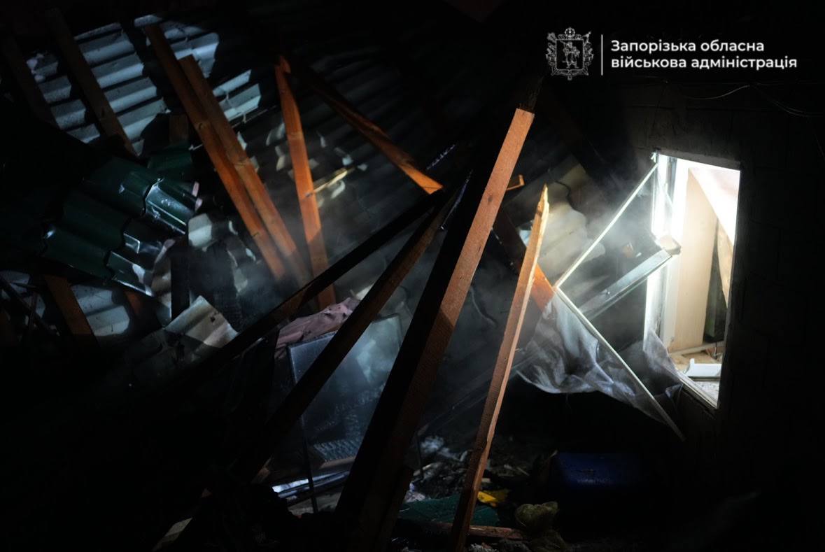 Наслідки удару дронів РФ по Запоріжжю 20 січня