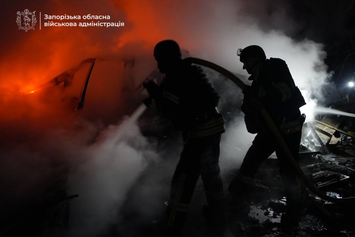 Наслідки удару дронів РФ по Запоріжжю 20 січня