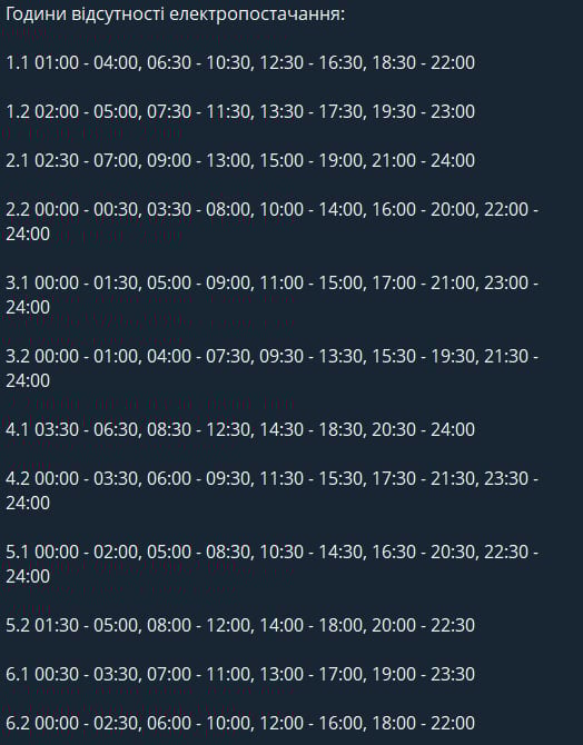 Ввели жесткие графики - когда не будет света в Черкасской области 23 января
