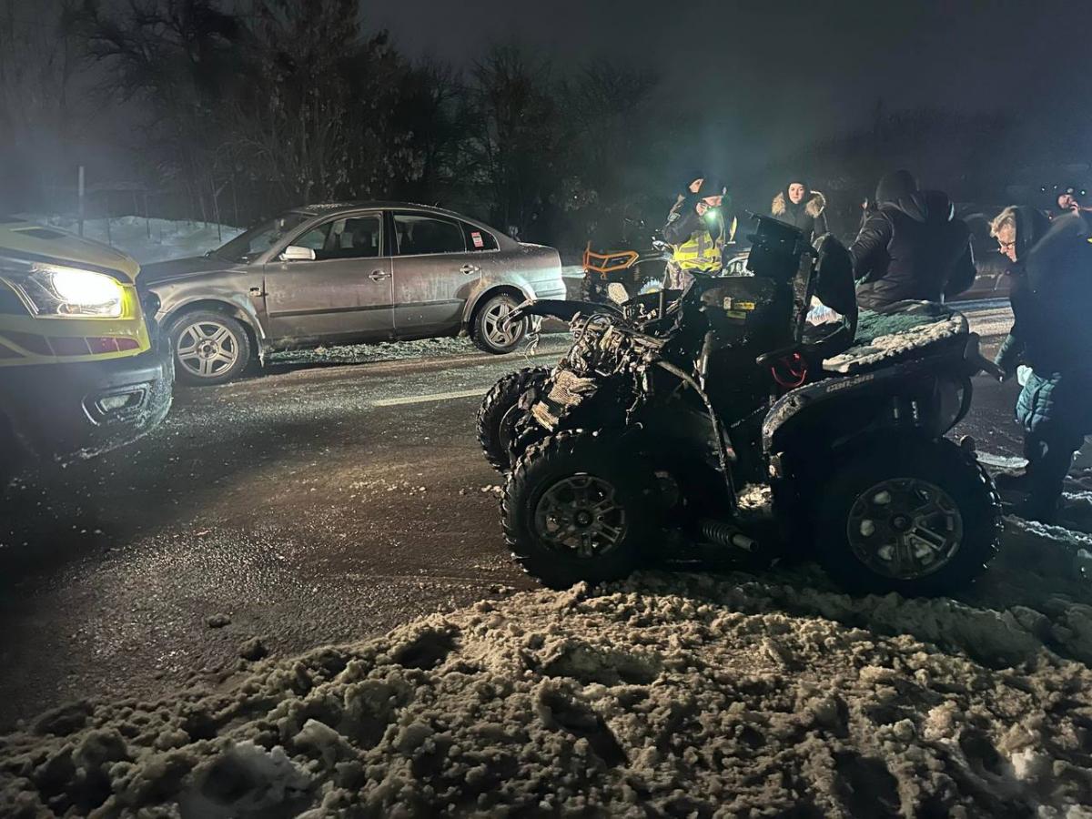 Місце ДТП на Львівщині Місце ДТП на Львівщині