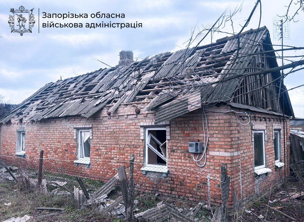 Последствия атаки на Запорожье 